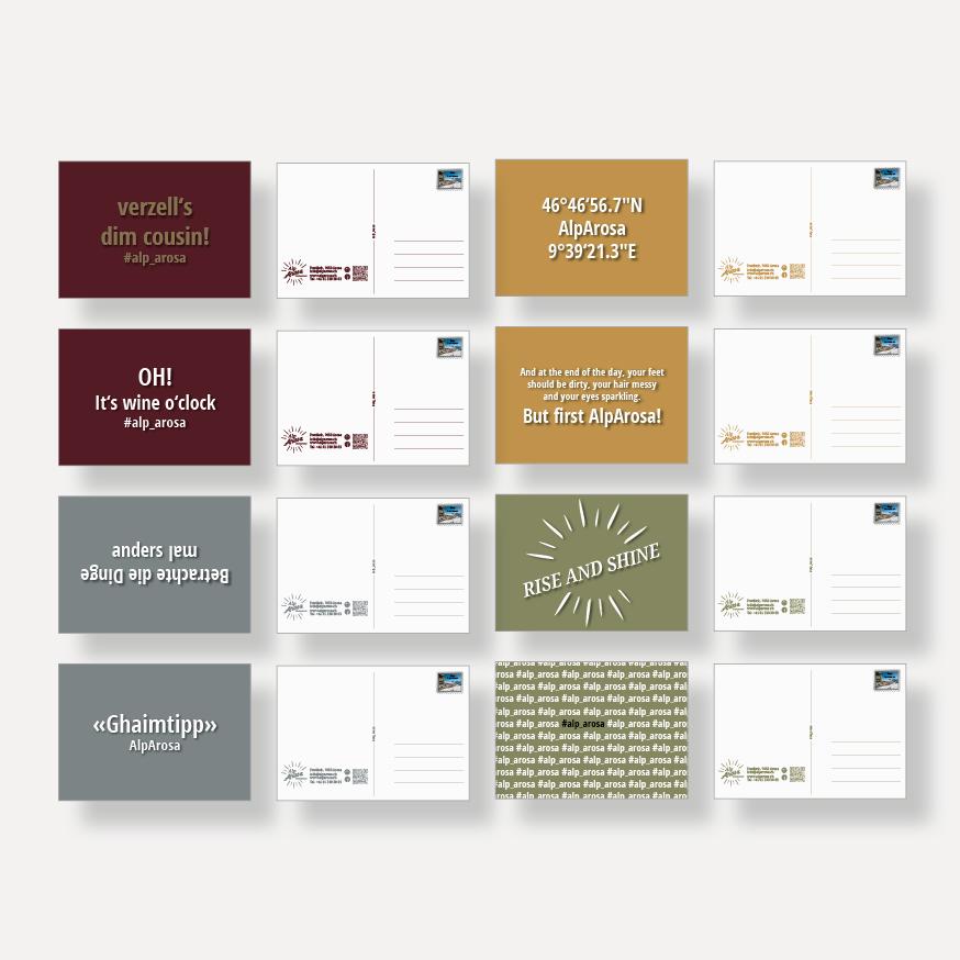 Postkarten Alp Arosa