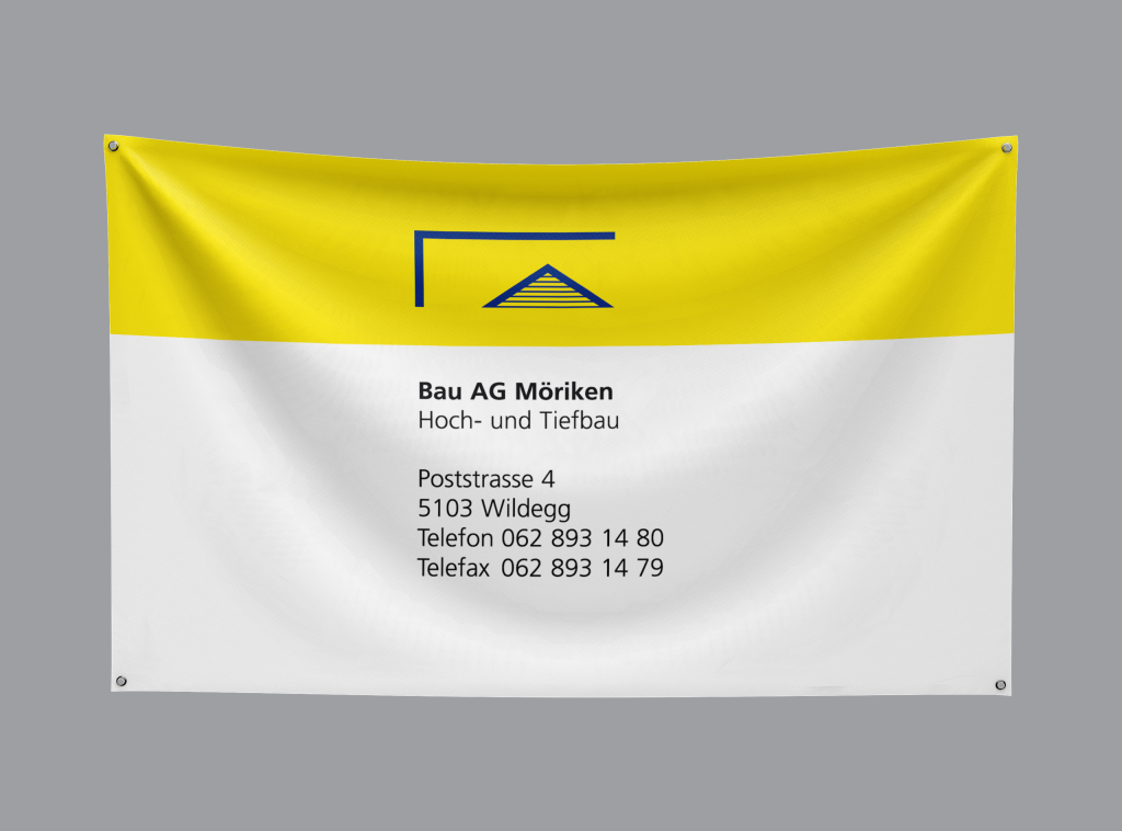 Wetterfestes PVC Banner mit Ösen für Aussenwerbung