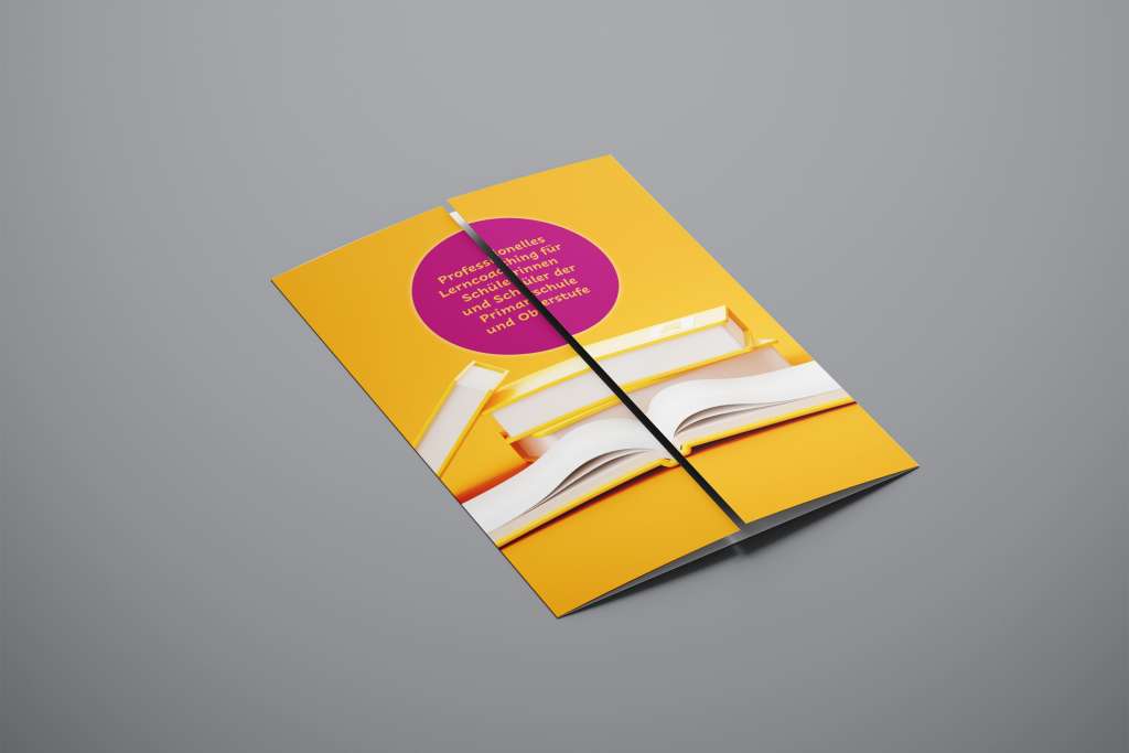 Flyer Altarfalz für professionelles Lerncoaching für Schüler und Schülerinnen der Primarschule und Oberstufe 2