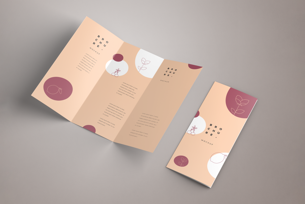 Wickelfalz Flyer gefalzt