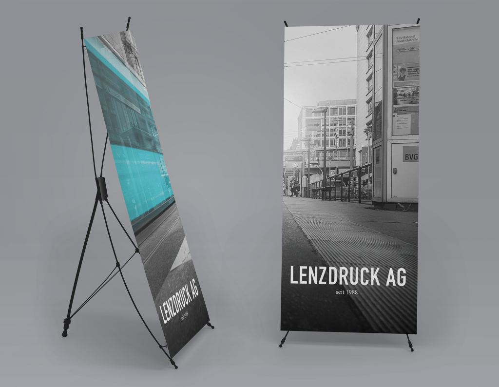 X- / L-Banner online Druck